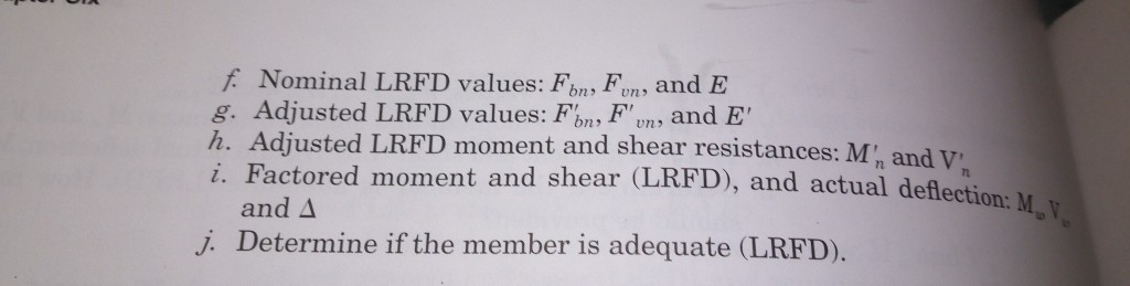 6 10 Given The Roof Beam In Fig 6 B With The Fol Chegg Com