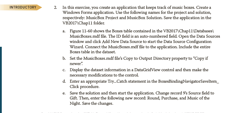 Solved 2. In this exercise, you create an application that | Chegg.com