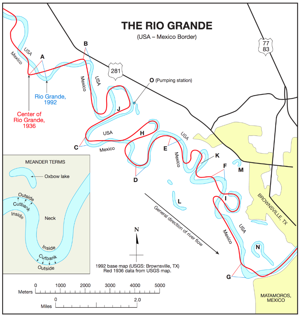 Solved 1 Study The Meander Cutbanks Along The Rio Grande Chegg Com