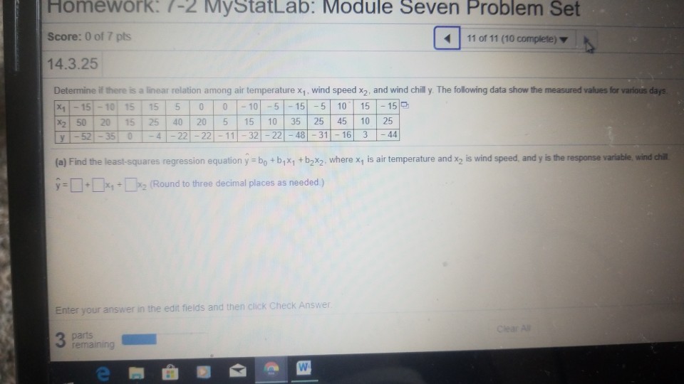 Solved Ni Homework:7-2 MyStatLab: Module Seven Problem Set | Chegg.com