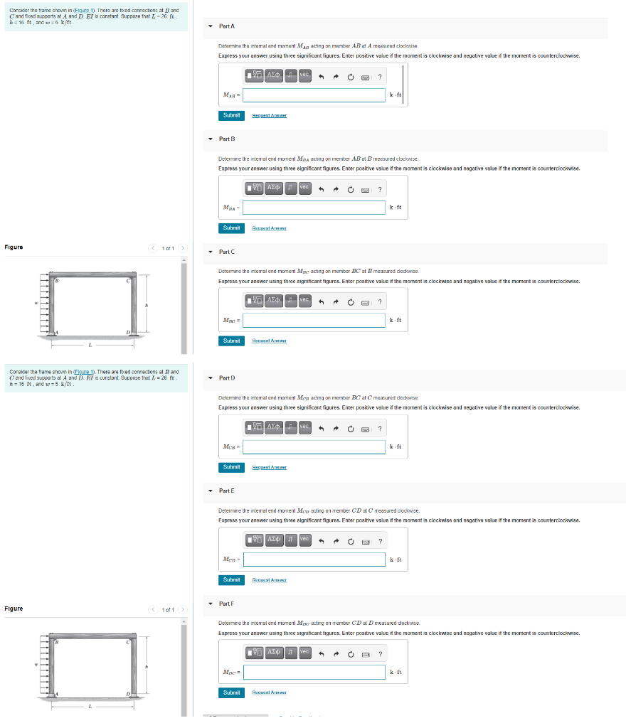 Solved Consider the frame shown in (Figure 1). There are | Chegg.com