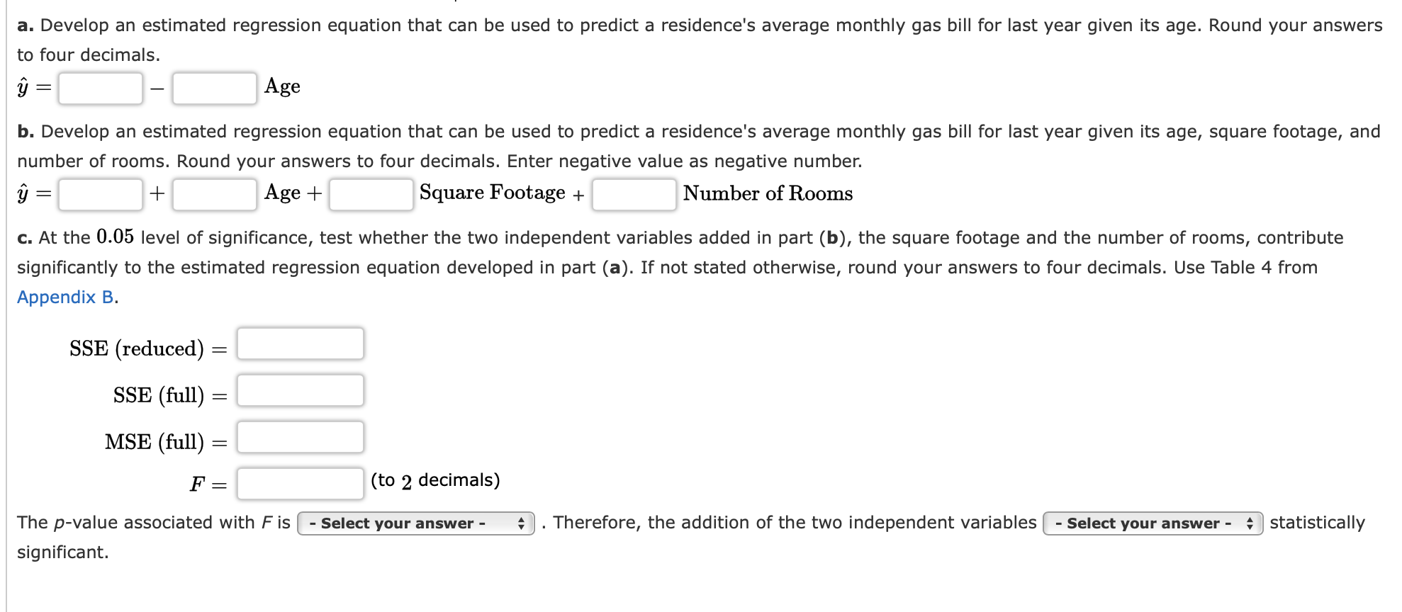 Average gas bill for a 1 bedroom apartment