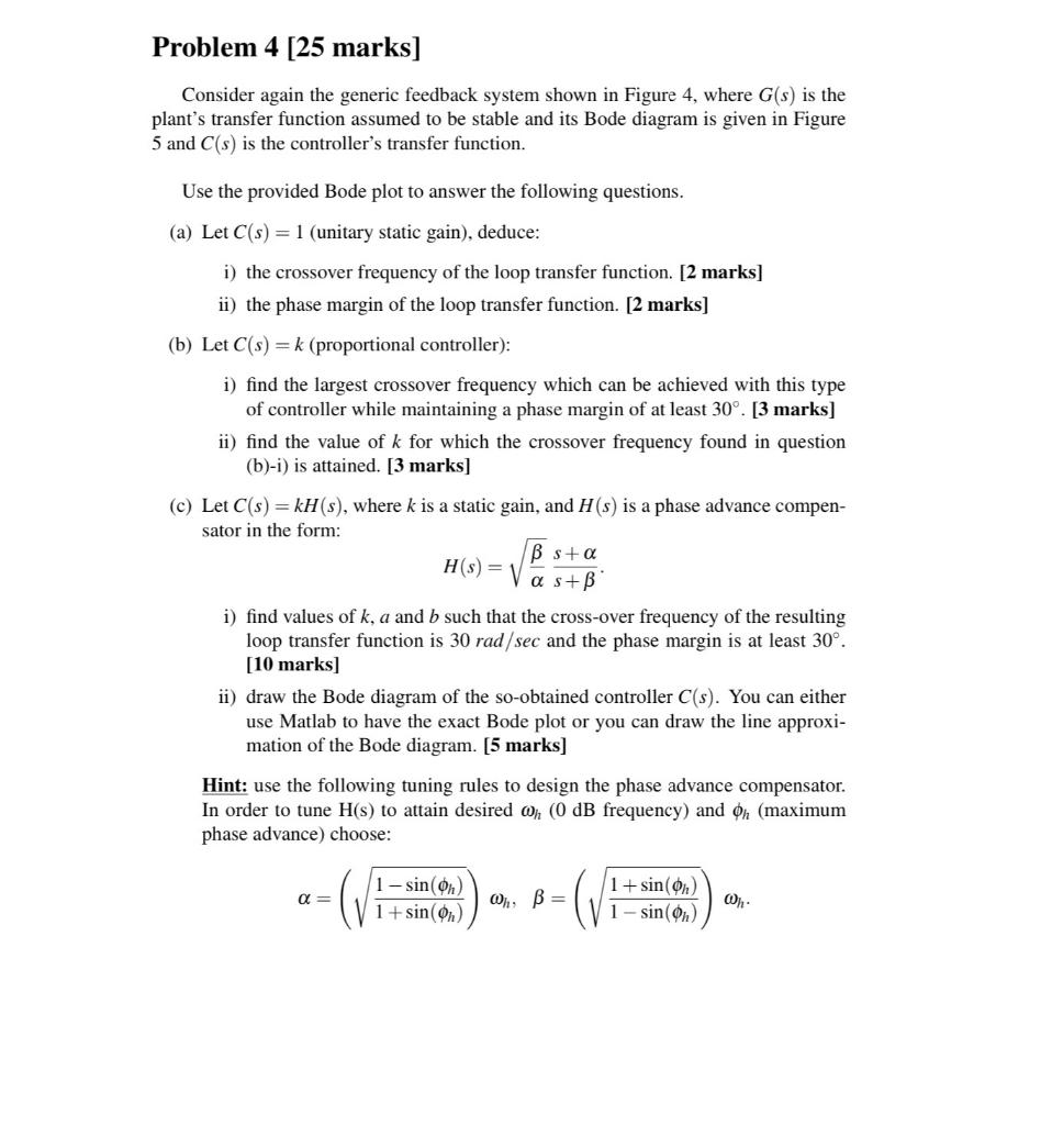 Solved Problem 4 [25 marks] Consider again the generic | Chegg.com