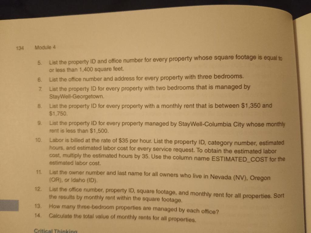 Solved StayWell Student Use SQL and the