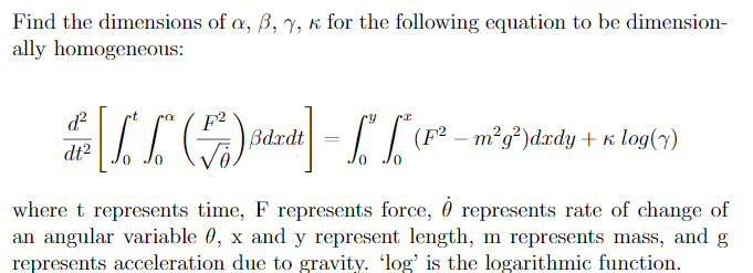 Solved Find The Dimensions Of A B 7 K For The Followin Chegg Com