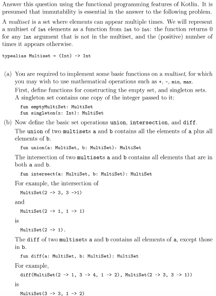 Solved Answer This Question Using The Functional Programming | Chegg.com