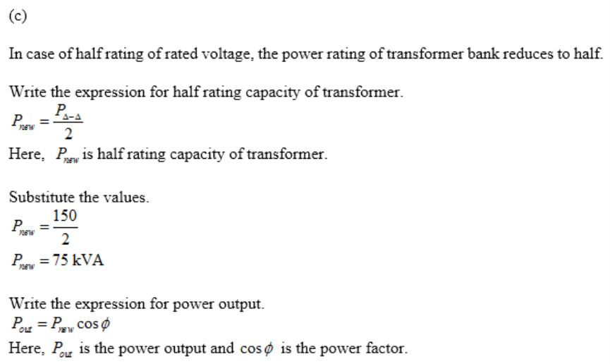 3.18 A Δ−Δ transformer bank consists of three | Chegg.com