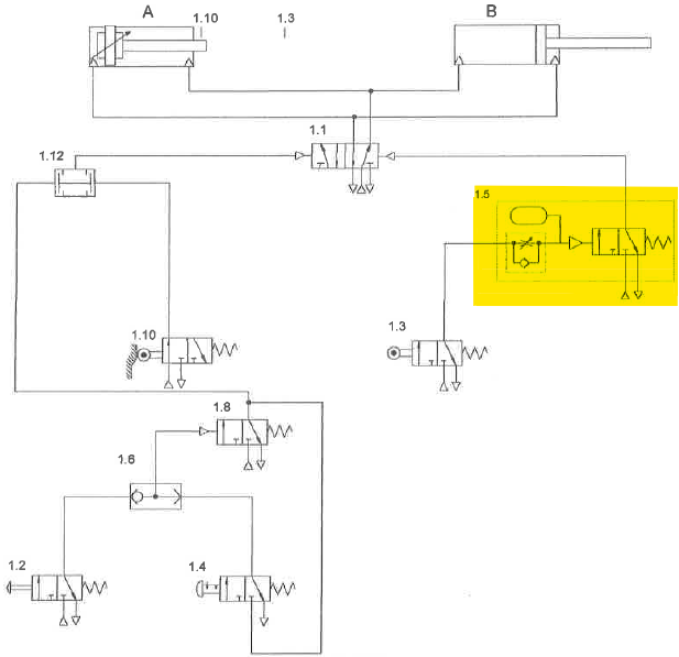 Q.B5 (a) Explain how the circuit in Figure Q.B5 is