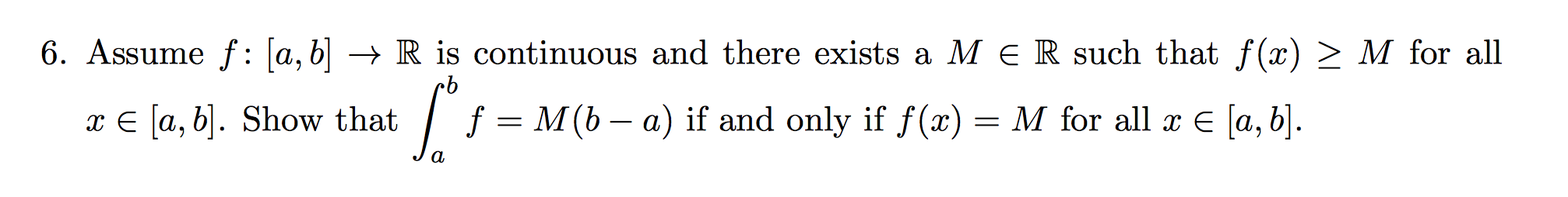 Solved Real Analysis Question! Please Help With This H.w. | Chegg.com