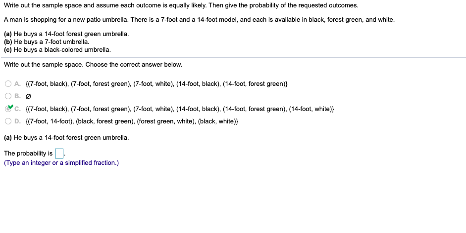 Solved Write Out The Sample Space And Assume Each Outcome