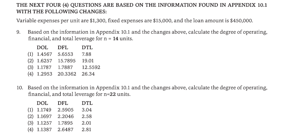Solved THE NEXT FOUR (4) QUESTIONS ARE BASED ON THE | Chegg.com