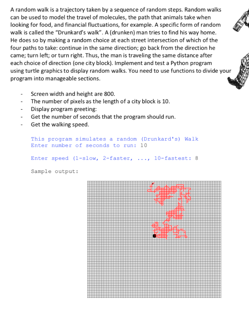 How to utilize turtle, and functions in python, to | Chegg.com