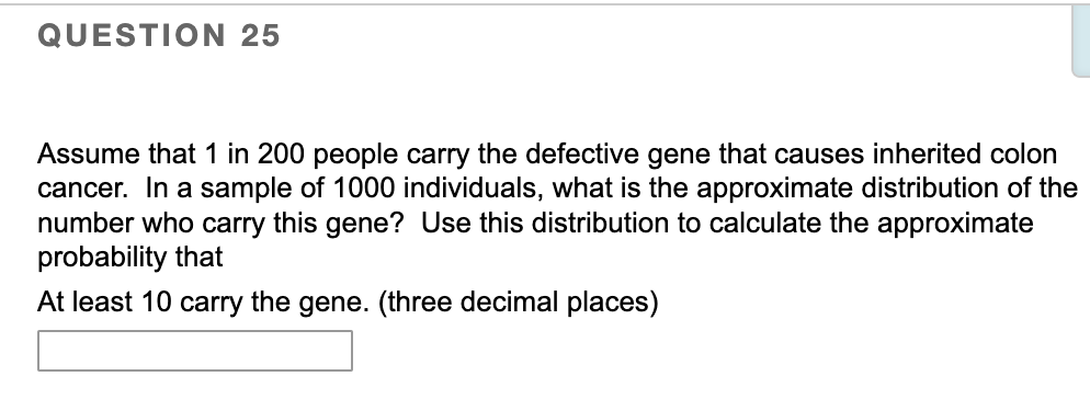 Solved Assume that 1 in 200 people carry the defective gene | Chegg.com