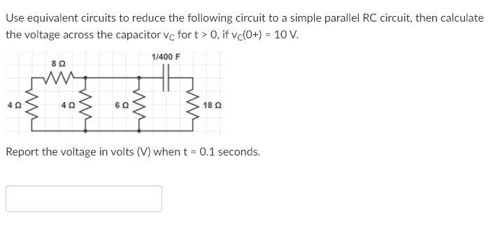 Solved Use equivalent circuits to reduce the following | Chegg.com