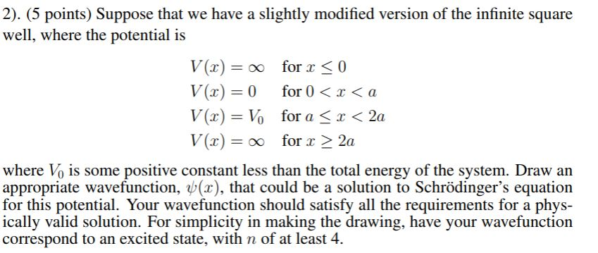 Solved 2). (5 points) Suppose that we have a slightly | Chegg.com