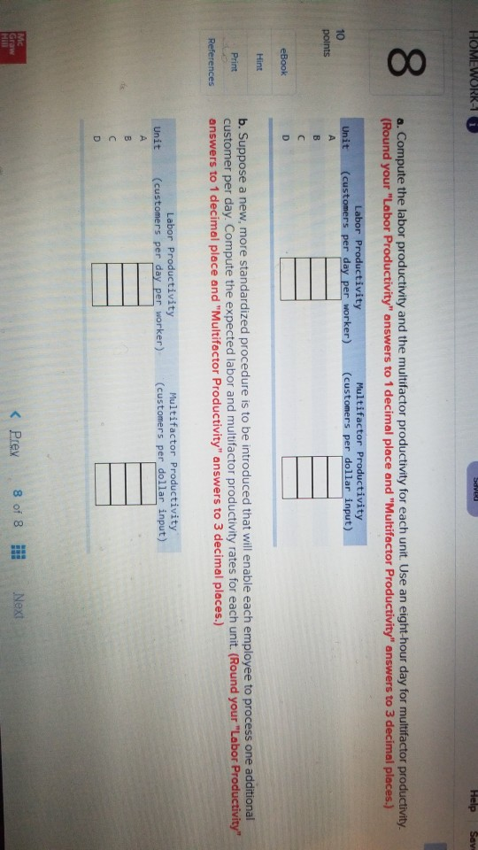 Solved 8 Problem 2-7 10 points The following table shows | Chegg.com