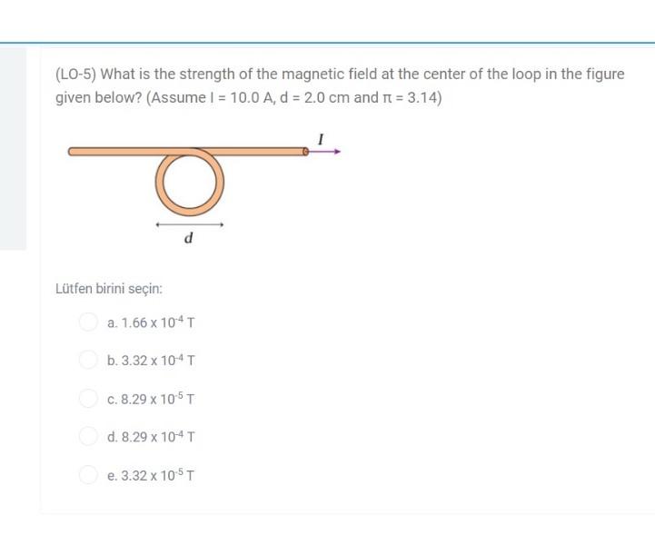 Solved (LO-5) What is the strength of the magnetic field at | Chegg.com
