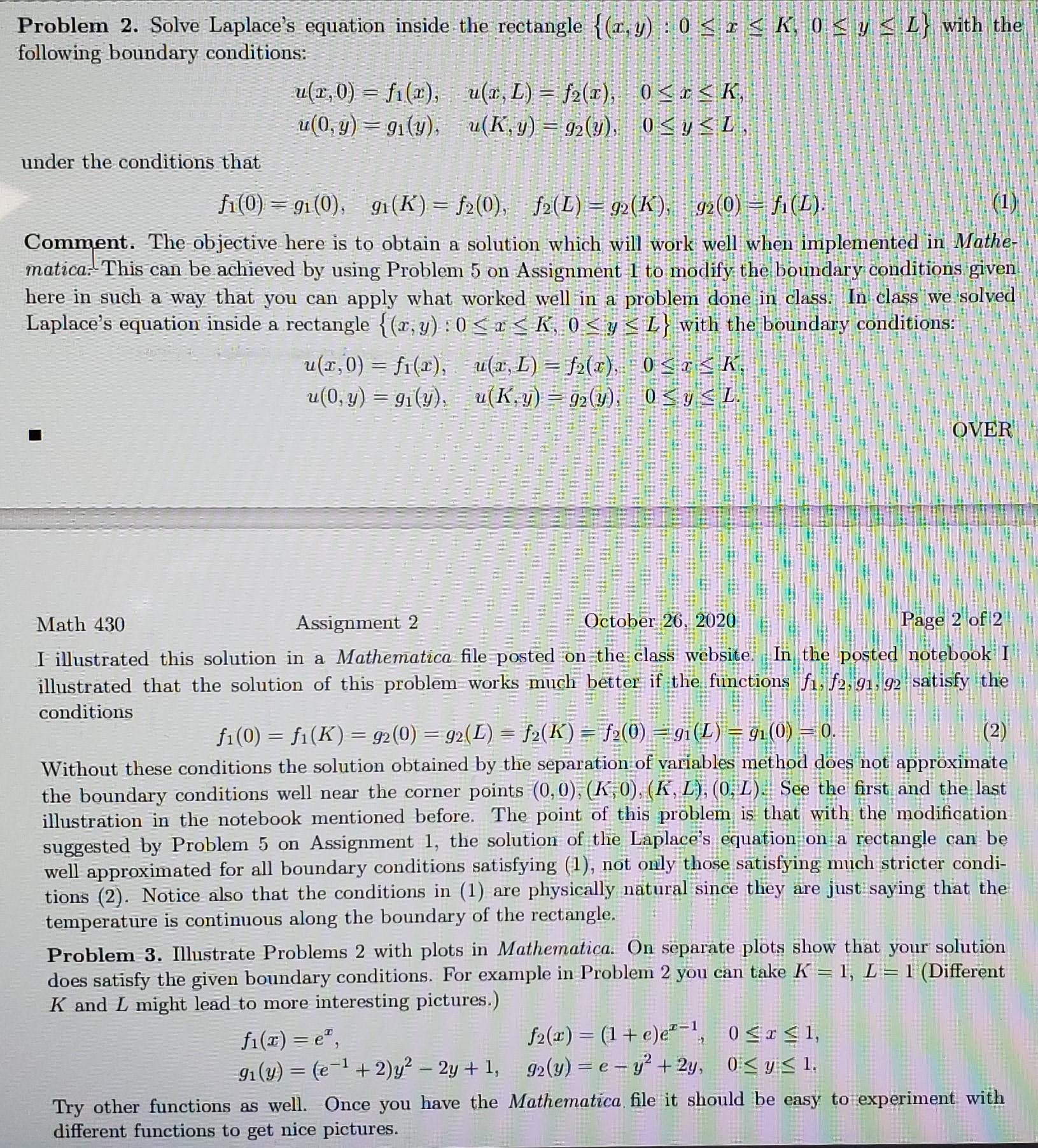 Please solve Problem 3 referring to Problem 2 above | Chegg.com