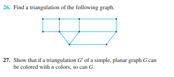 Solved 26. Find a triangulation of the following graph. 27. | Chegg.com