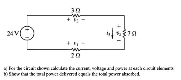 Solved The Voltage And Current At The Terminals Of The | Chegg.com