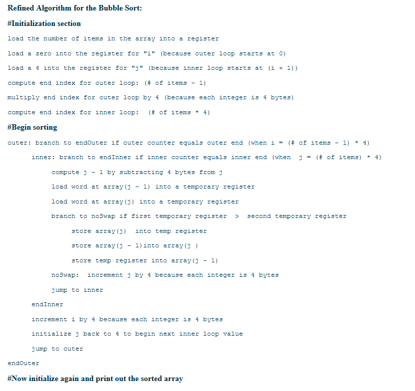 Bubblesort Algorithm Worksheet NOTE: This uses | Chegg.com