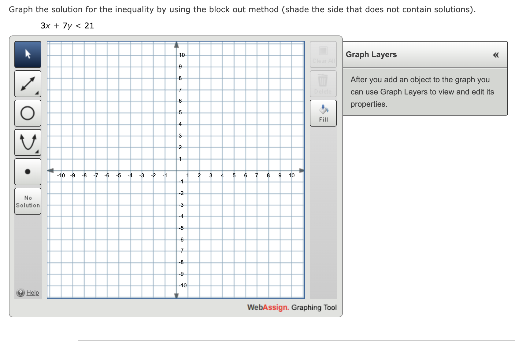Solved Graph the solution for the inequality by using the | Chegg.com