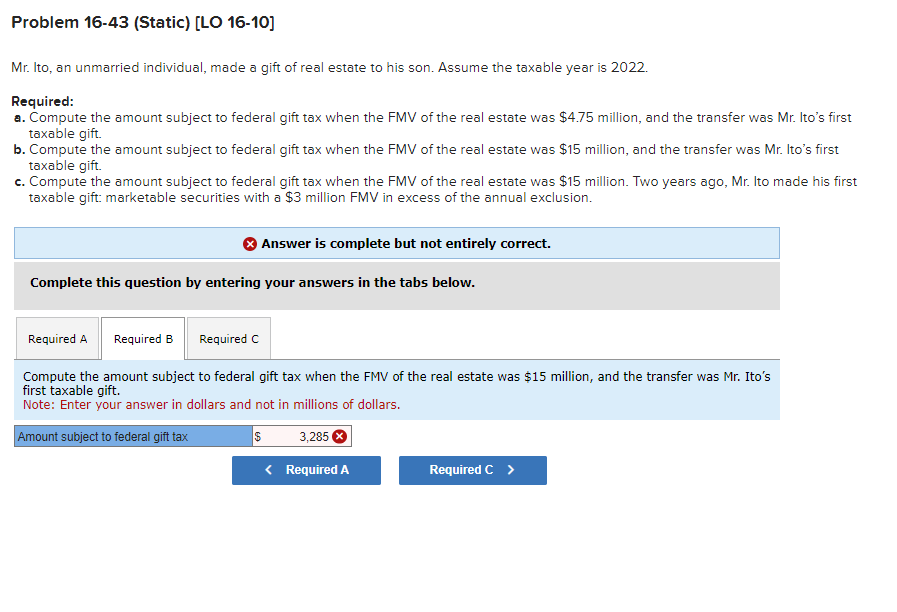 Solved PLEASE Make Sure Part B And C Are Answered Correctly | Chegg.com