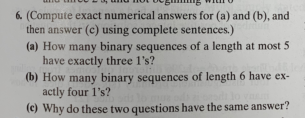 Solved 6. (Compute exact numerical answers for (a) and (b), | Chegg.com