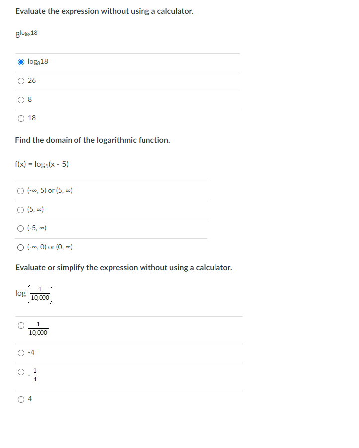 Solved Evaluate the expression without using a calculator. | Chegg.com