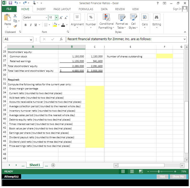 Solved 1. Compute and interpret financial ratios that | Chegg.com