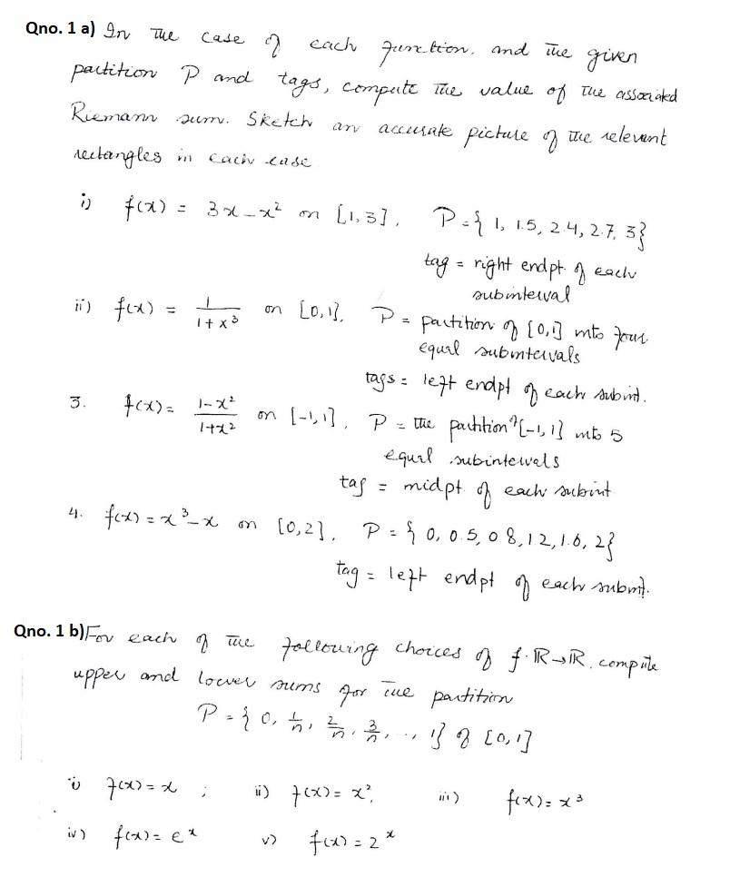 Solved case ction, and the given Qno. 1 a) In The of each | Chegg.com