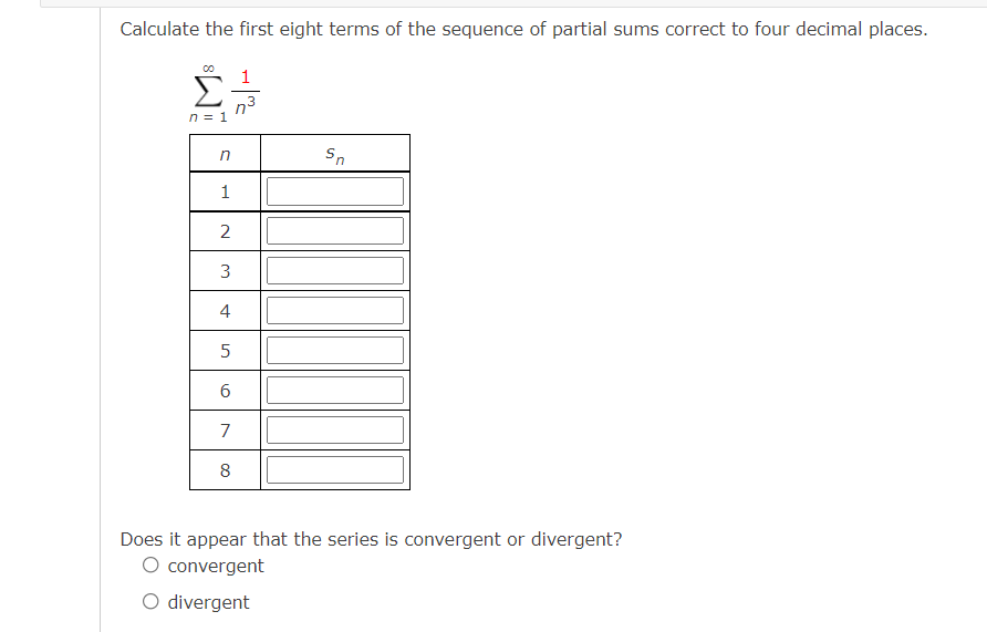 Solved Calculate the first eight terms of the sequence of | Chegg.com