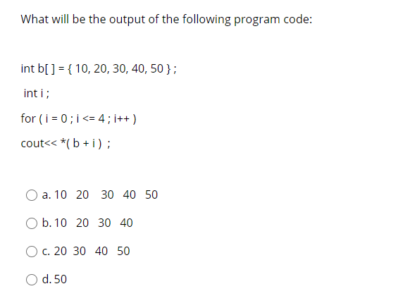 solved-what-will-be-the-output-of-the-following-program-chegg