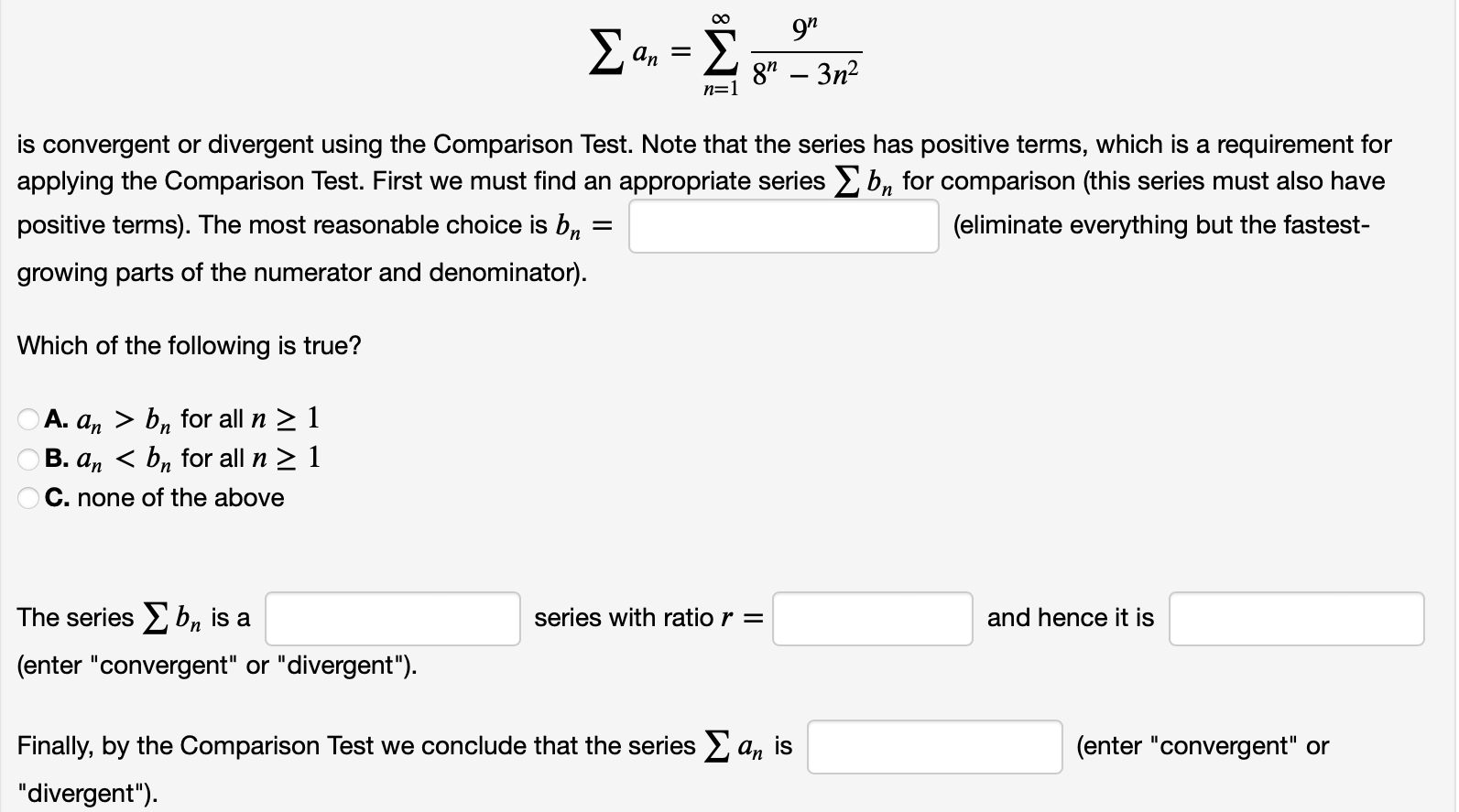 solved-an-n-1-8n-3n29n-is-convergent-or-divergent-using-chegg