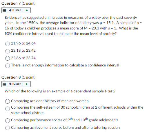 Solved Question 9 (1 Point) Which Of The Following Is The | Chegg.com