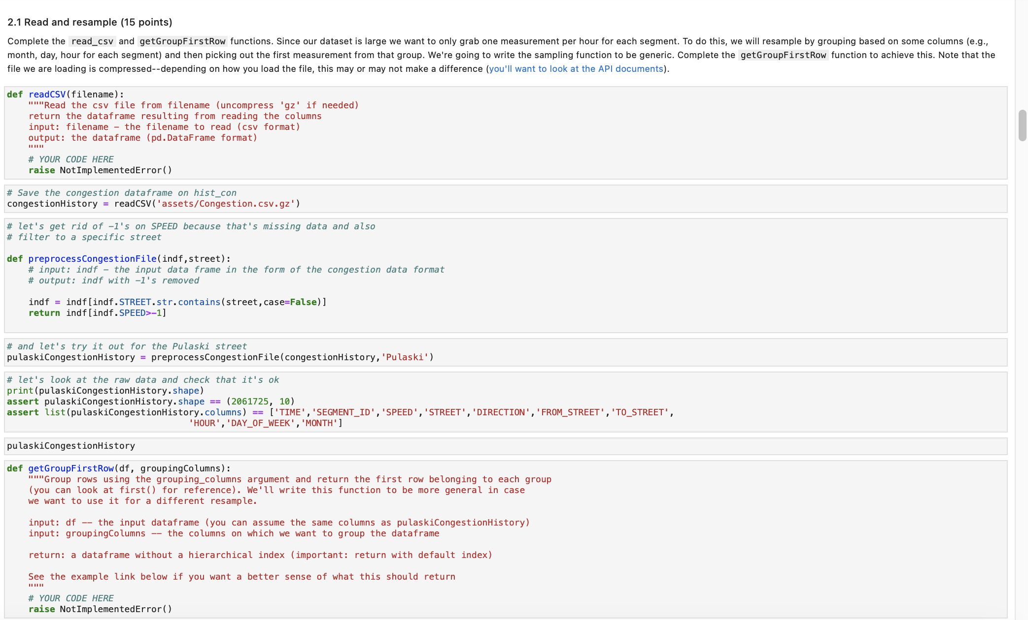 Solved Part 2. Pandas programming exercise ( 80 points) | Chegg.com