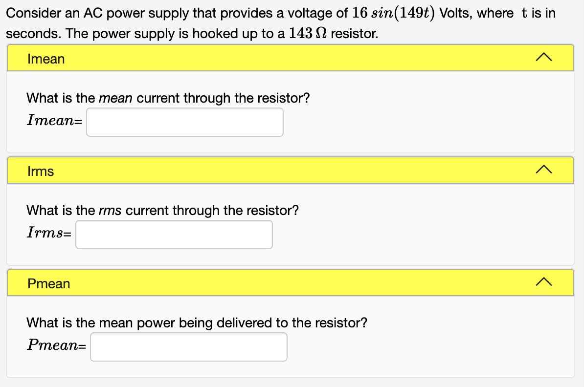 Solved Consider An AC Power Supply That Provides A Voltage | Chegg.com