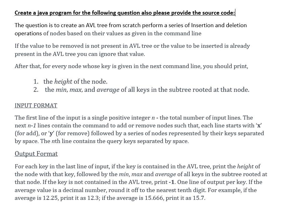 Solved Create a java program for the following question also | Chegg.com