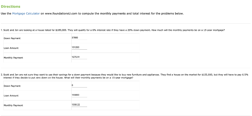 How much down payment for a house on sale calculator