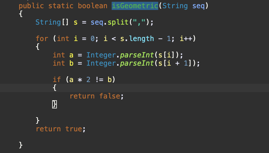 Solved is Geometric public static boolean | Chegg.com