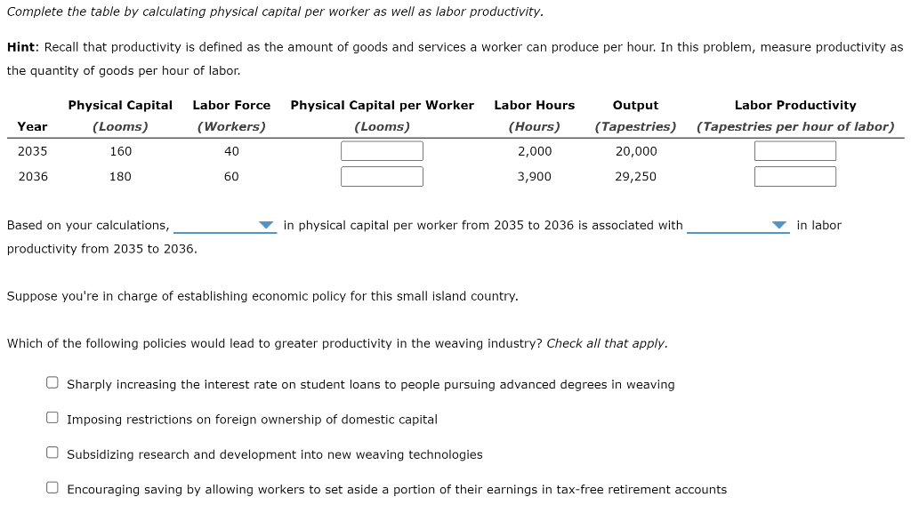 Solved 3. Productivity and growth policies Consider a | Chegg.com