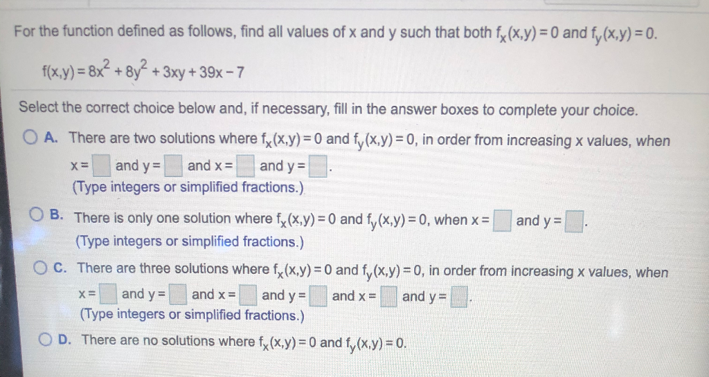 Solved For The Function Defined As Follows Find All Values Chegg Com