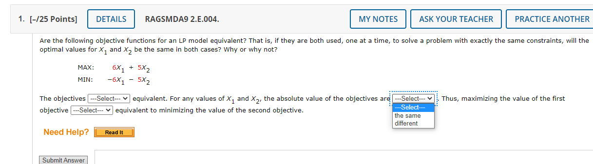 Solved Your best submission for each question part is used | Chegg.com