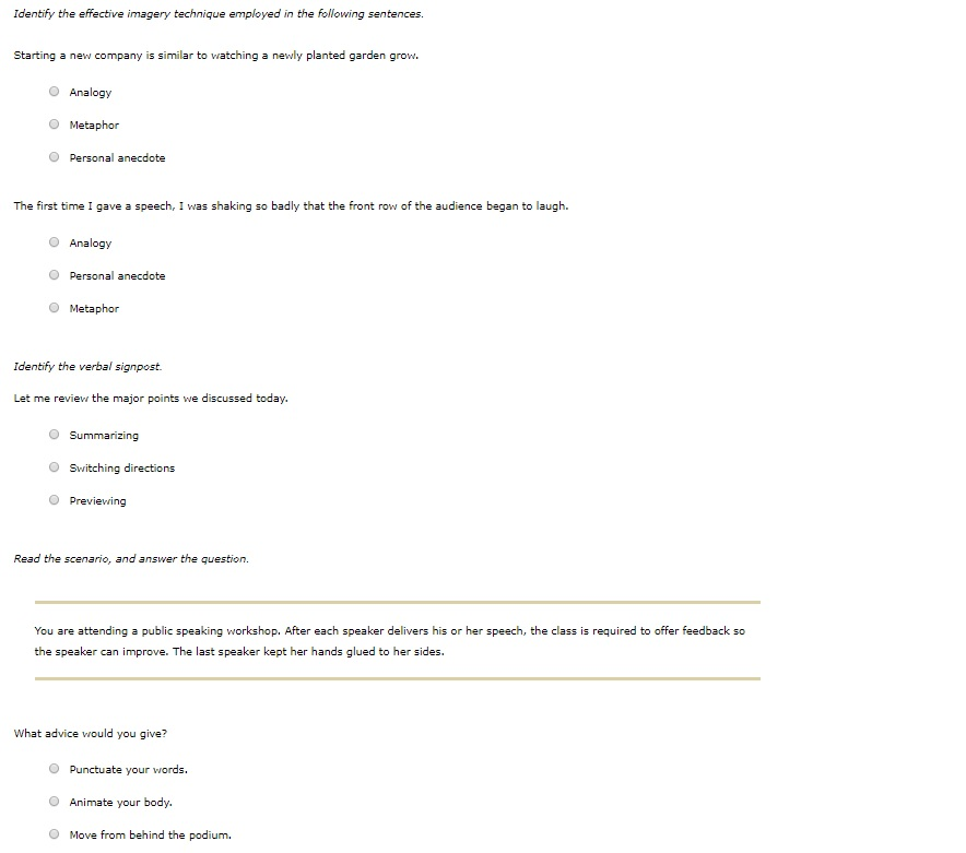 Solved Establishing Audience Rapport Good speakers use a