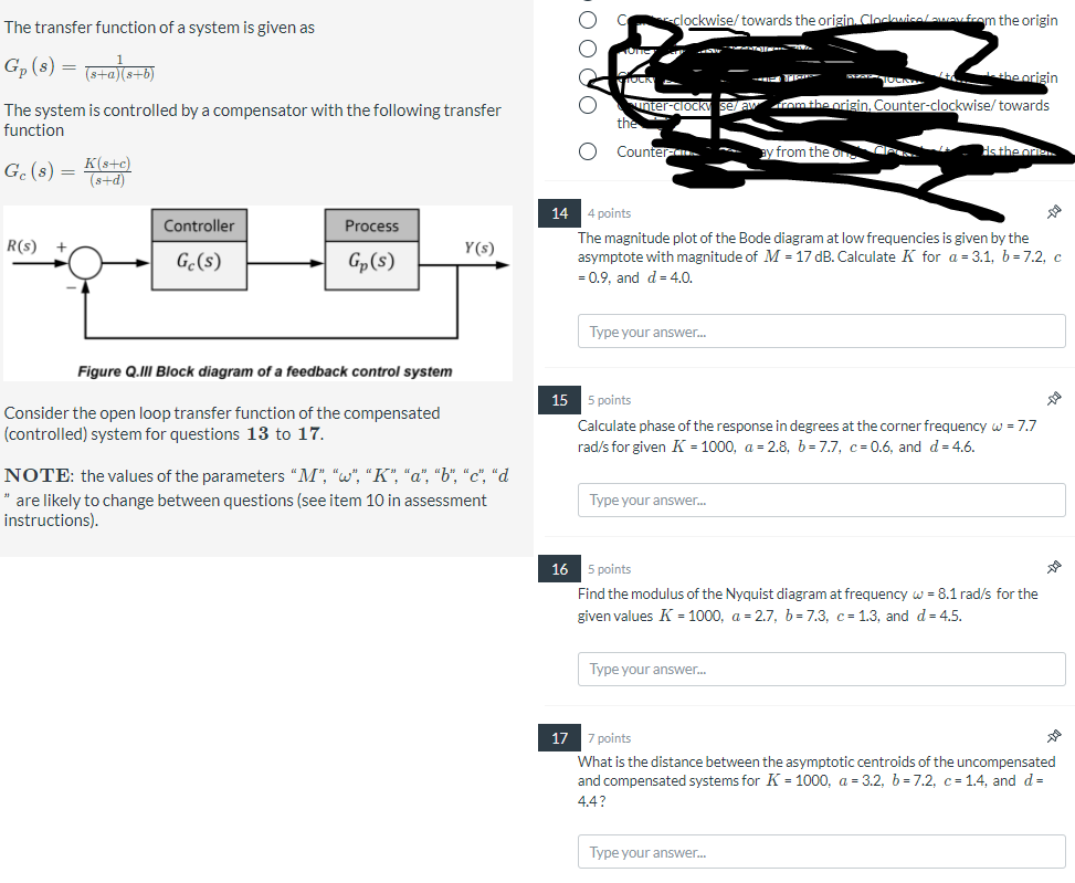 Solved The transfer function of a system is given as | Chegg.com