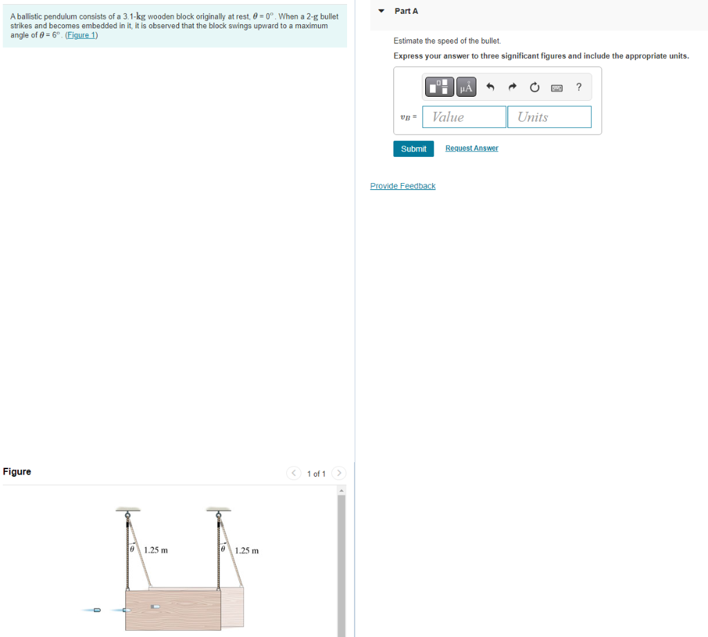 Solved A ballistic pendulum consists of a 3.1−kg wooden | Chegg.com