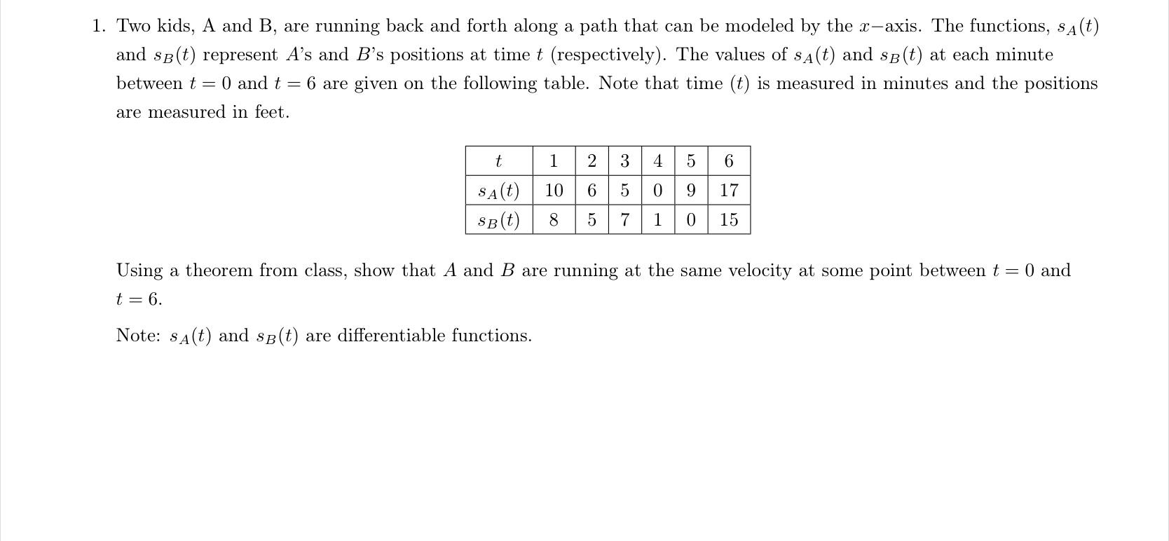 Two kids, A and B, are running back and forth along a | Chegg.com