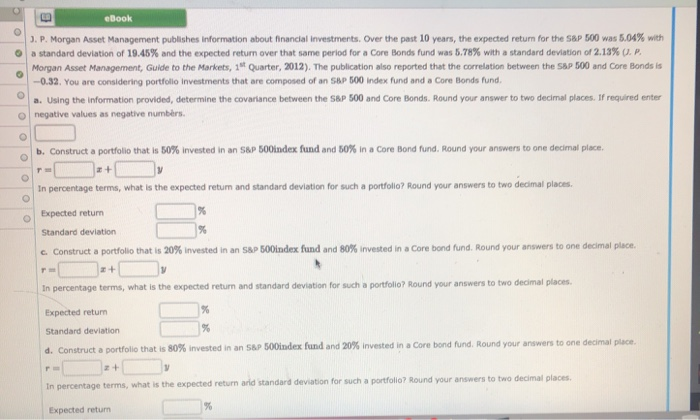 Solved Ebook J.P. Morgan Asset Management Publishes | Chegg.com