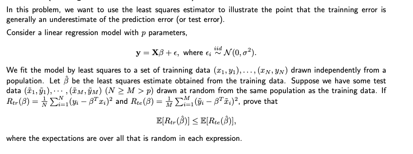 Solved In this problem, we want to use the least squares | Chegg.com
