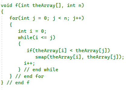 Solved Consider the following C++ function f, which calls | Chegg.com